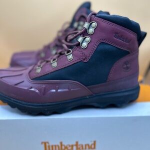 Timberland Converge Hiking Boots Junior Boys Burgundy 6.5 (Women’s 7.5)
